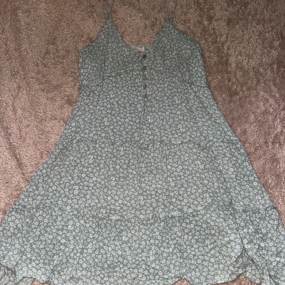 Altar’d State Light Blue Floral Midi Dress - Picture 2 of 10